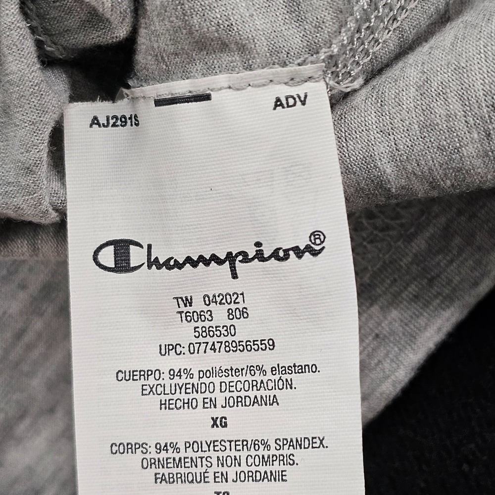 Champion Authentic Athleticwear Gray Short Sleeve Performance T-Shirt Men's XL - Picture 6 of 9